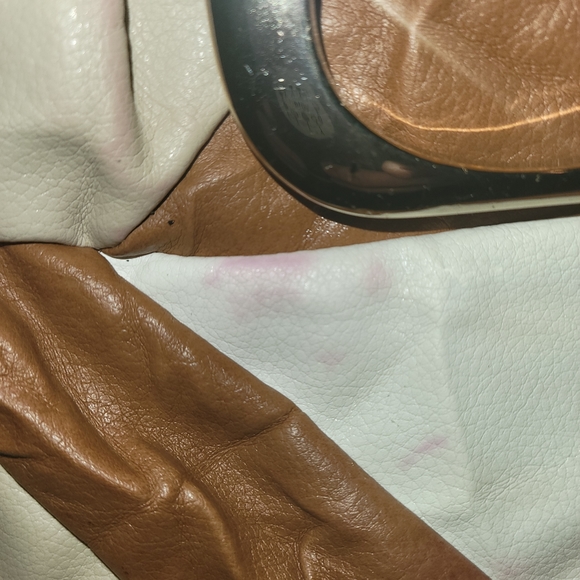 Guess Cream & Camel Patchwork Design Bag - Picture 6 of 14